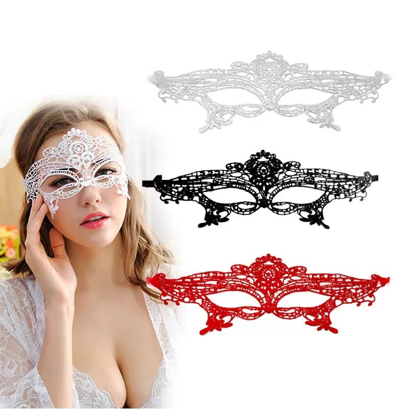 Sexy lingerie nightclub queen lace suit hollow eye mask princess cat